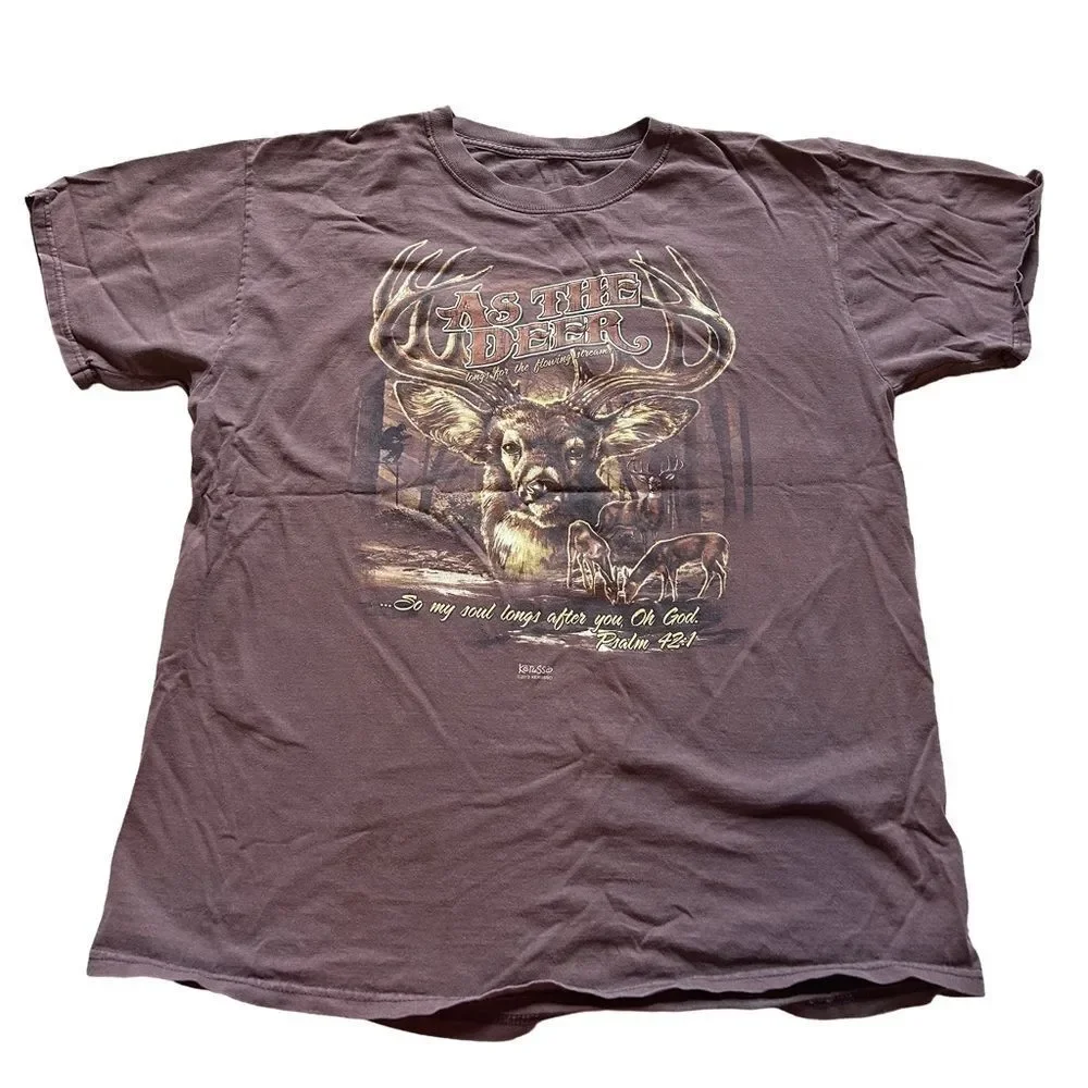 Deer Hunting Religious Psalms T-shirt